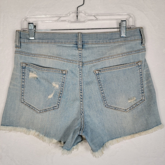 Pookie Loves Sebastian Cut Off Denim Shorts in Blue, Size M - Picture 7 of 11